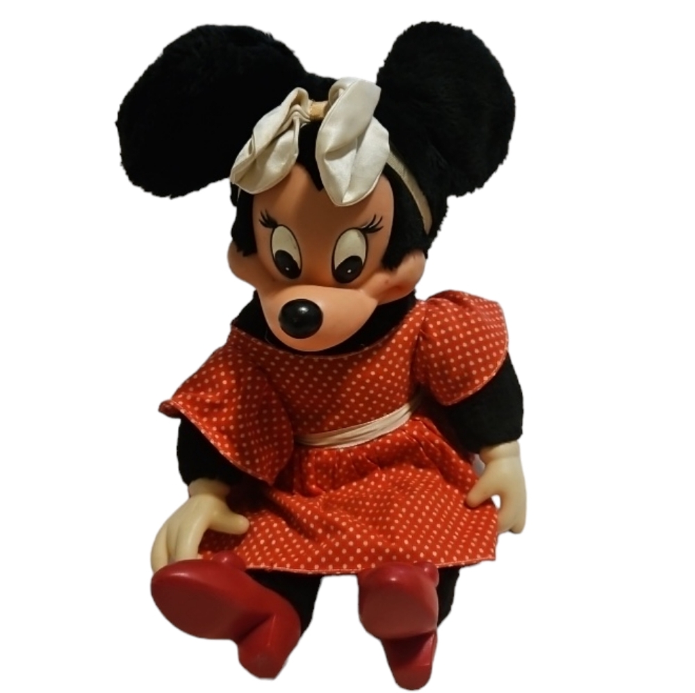 Vintage 1980's Applause Minnie Mouse Plush Stuffed Animal- Disney